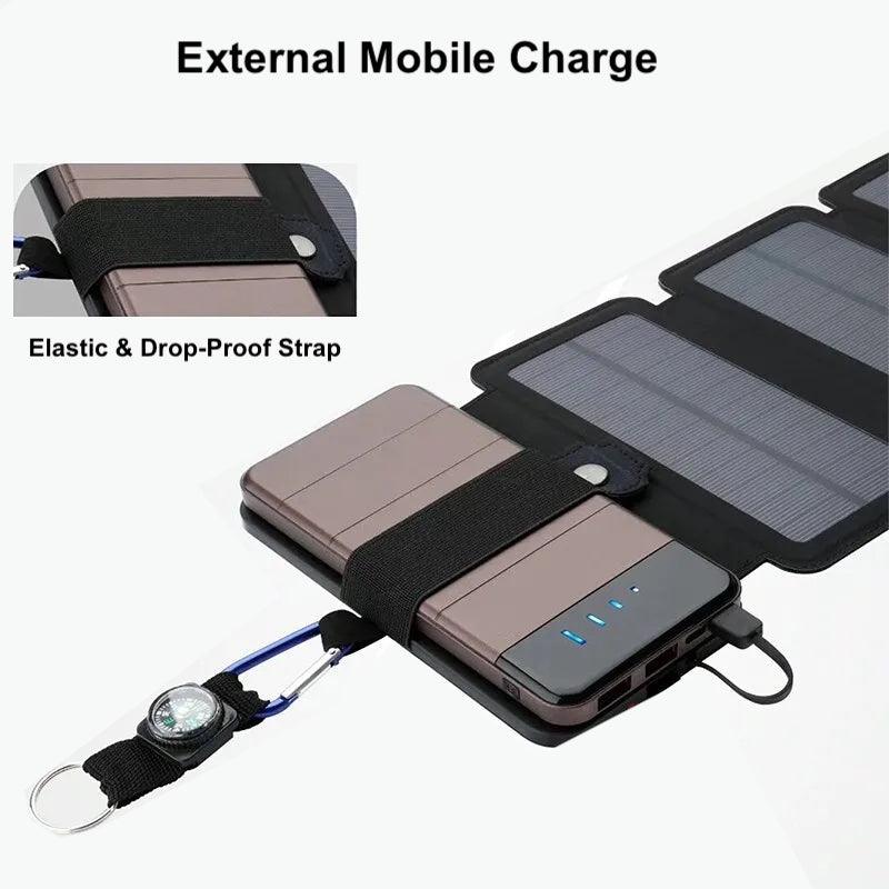 Portable Solar Power Bank Cell Phone Charger - Kudos Gadgets