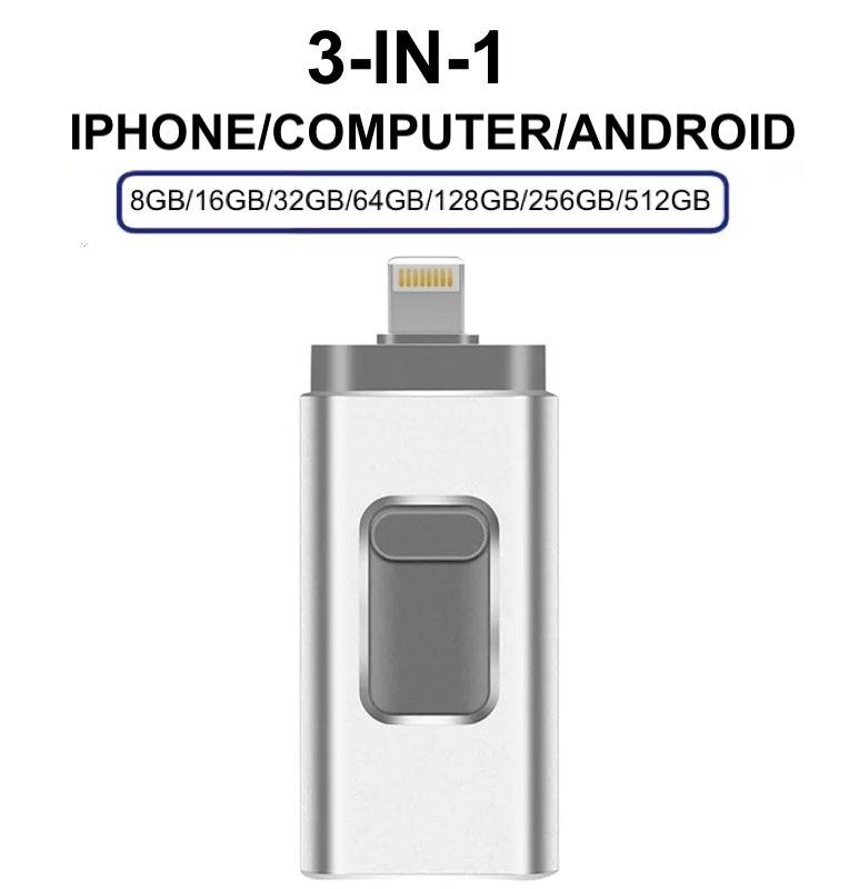 USB Flash Drive For iPhone/Android/iPad/PC - Kudos Gadgets