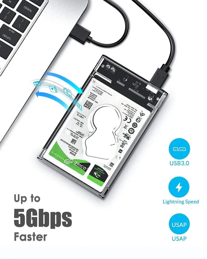 2.5-Inch SATA to USB 3.0 Hard Drive Enclosure - Kudos Gadgets