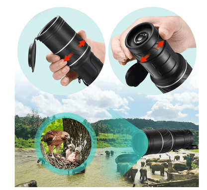 16X52 Monocular With Dual Focus Zoom For Hunting And Camping - Kudos Gadgets