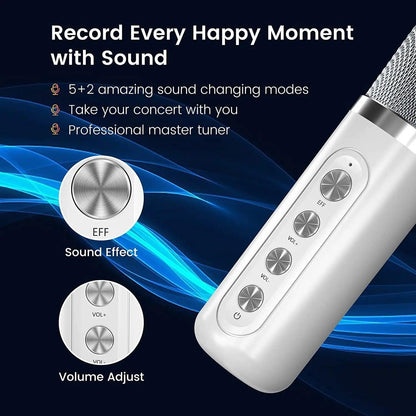 Dual Microphone Karaoke Machine for Adults and Kids - Kudos Gadgets