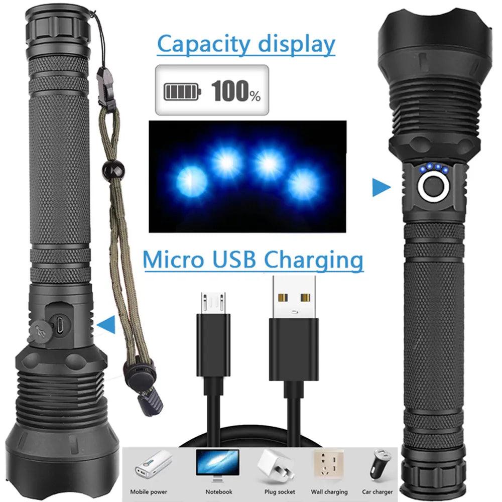 Rechargeable Telescopic Zoom USB Flashlight - Kudos Gadgets
