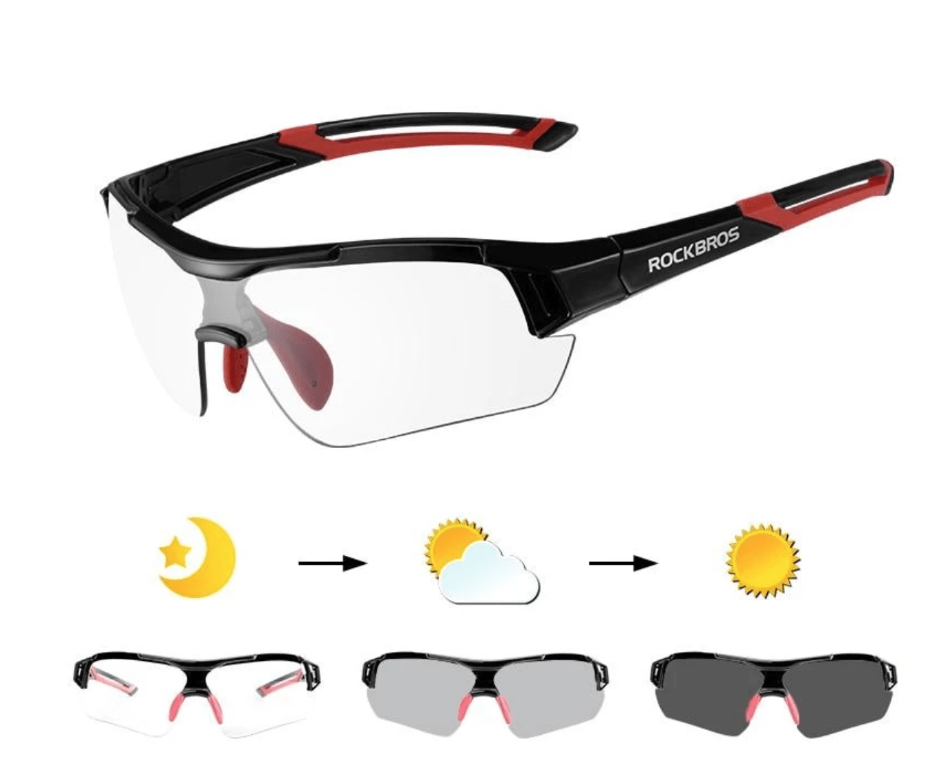 3 in 1 Photochromic UV 400 Polarized Glasses Kudos Gadgets
