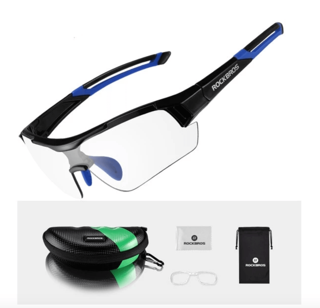 3 in 1 Photochromic UV 400 Polarized Glasses Blue Kudos Gadgets