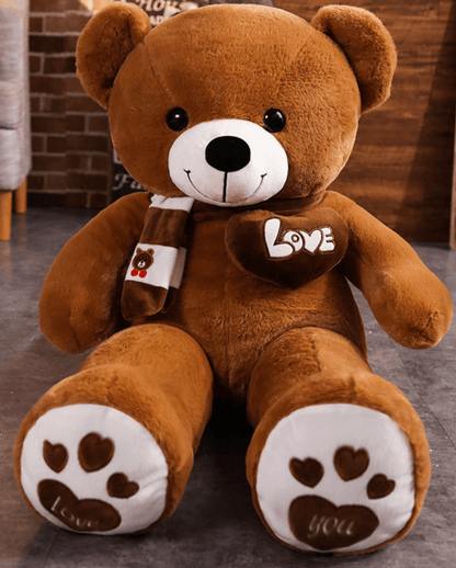 Giant Teddy Bear Plush Toy Huge Soft Toys Dark brown / 100cm Kudos Gadgets