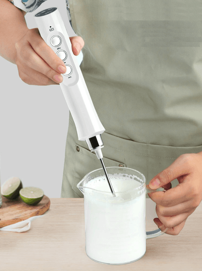 3 In 1 Rechargeable Electric Milk Frother Foam Maker Drink Mixer Coffee Frothing Wand Kudos Gadgets