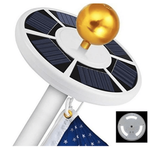Solar Power LED Flag Light Kudos Gadgets